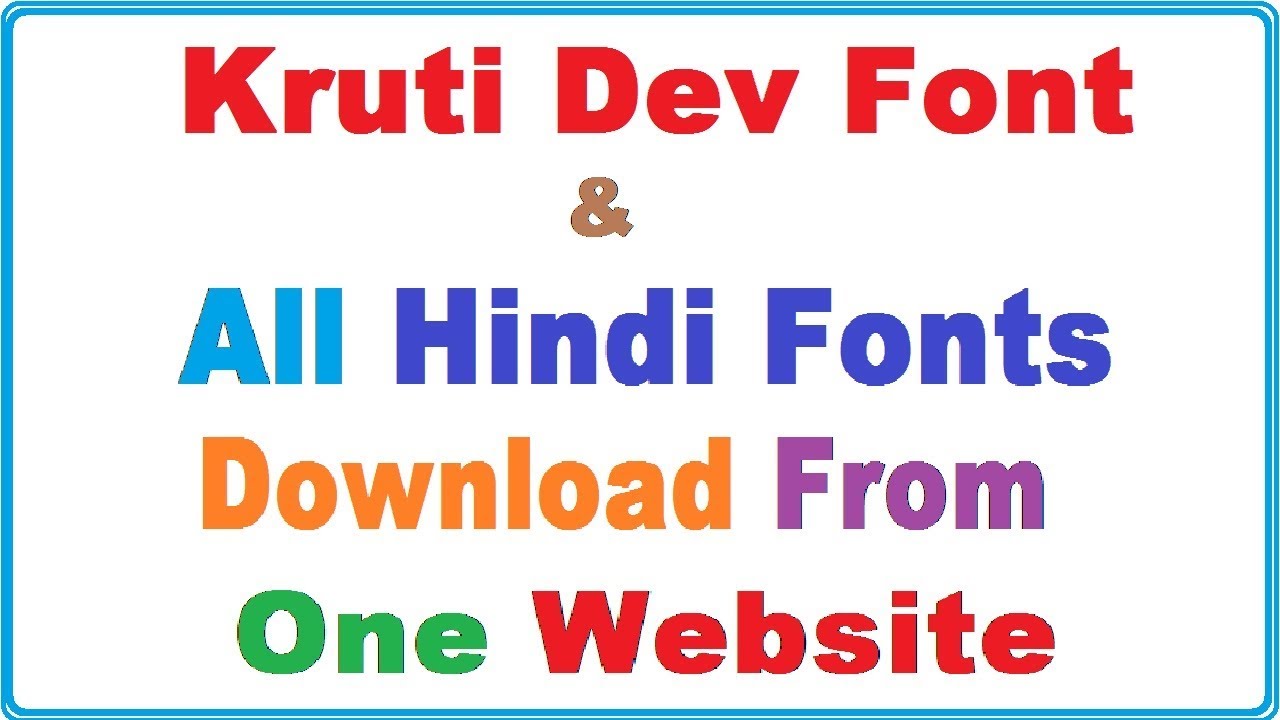 Mangal Hindi Font Download Free
